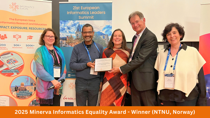From ADA to AI: NTNU Wins 2025 Minerva Informatics Equality Award for Over 30 Years of Impact