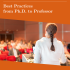 EUGAIN - Best Practices from PhD to Professor